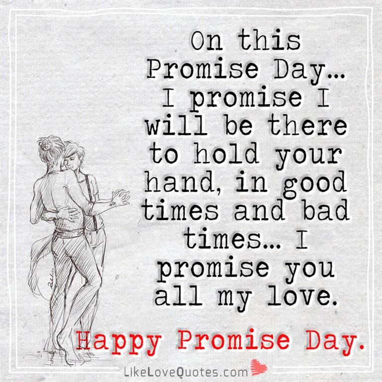 On This Promise Day, I Promise You-likelovequotes