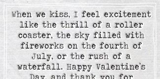 When We Kiss, I Feel Excitement -likelovequotes