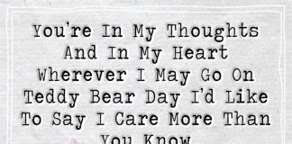 Wherever I May Go On Teddy Bear Day-likelovequotes
