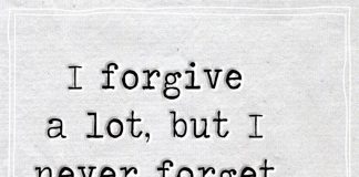 I forgive A Lot But I Never Forget What's Said And Done -likelovequotes