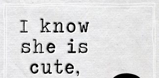 I know she is cute, but she is mine -likelovequotes