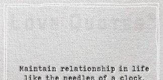 Like the needles of a clock -likelovequotes