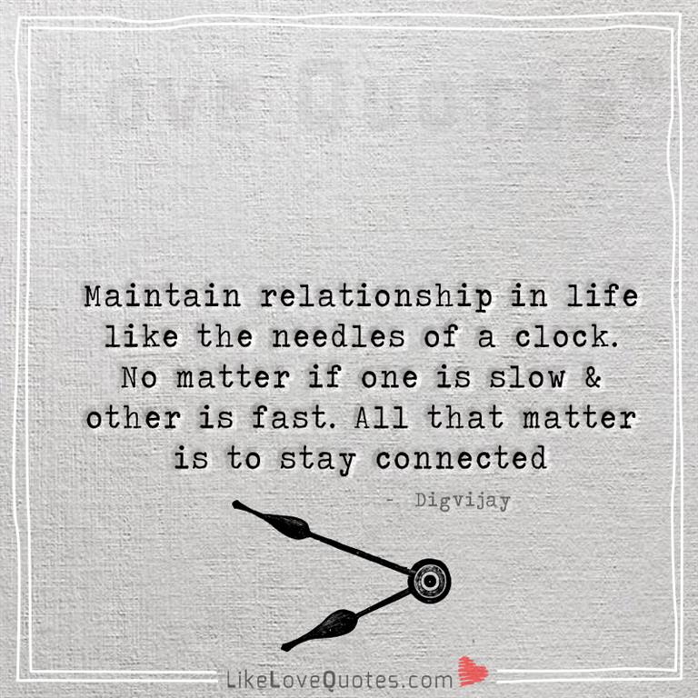 Like the needles of a clock -likelovequotes