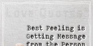 Best Feeling is Getting Message from the Person You Miss-likelovequotes.com