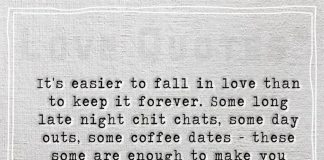 It's easier to fall in love than to keep it forever -likelovequotes.com