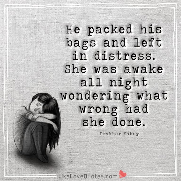 She was awake all night wondering -yourlovequotes.com