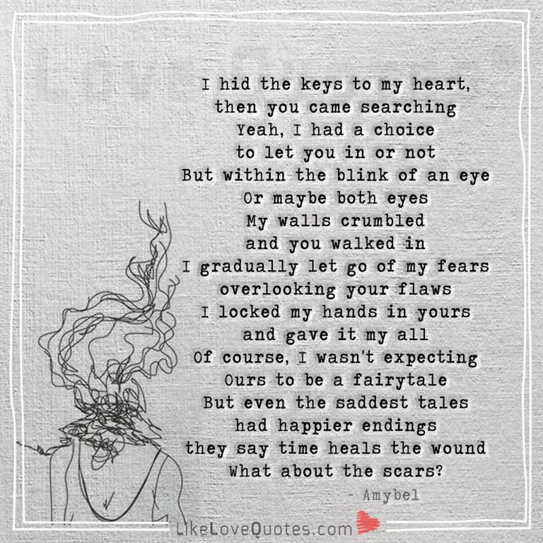 What about the scars -yourlovequotes.com