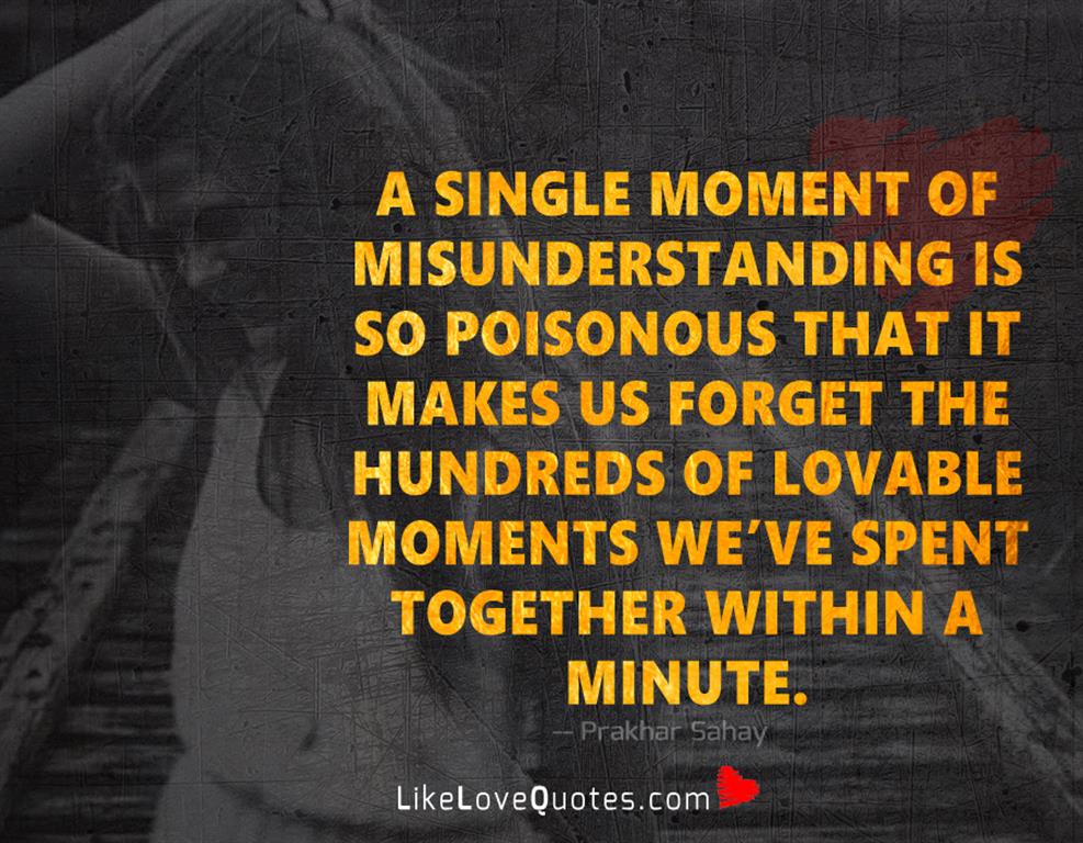 A Single Moment Of Misunderstanding Is-likelovequotes