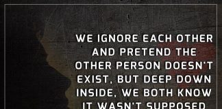 Pretend The Other Person Doesn't Exist-likelovequotes