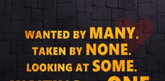 Wanted By Many. Taken By None -likelovequotes
