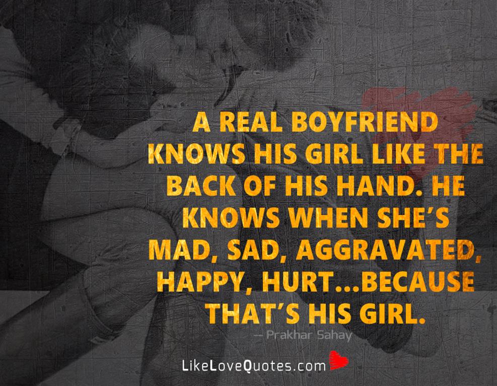 A Real Boyfriend Knows His Girl Like -likelovequotes