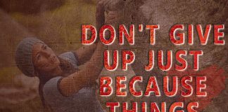Don't give up just because things are hard -likelovequotes