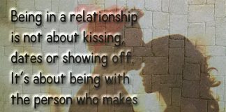 Being In A Relationship Is Not About Kissing -likelovequotes