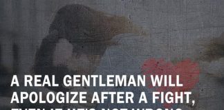 Gentleman Will Apologize After A Fight-likelovequotes