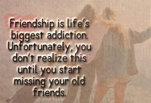 Friendship Is Life’s Biggest Addiction -likelovequotes