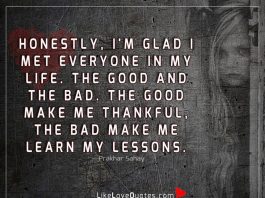 The Good Make Me Thankful -likelovequotes