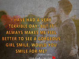 I Have Had A Very Terrible Day -likelovequotes