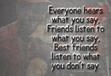 Best Friends Listen To What You-likelovequotes