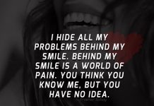 I Hide All My Problems Behind My Smile-likelovequotes